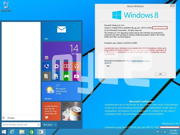 Win9最新截圖曝光 Modern/傳統(tǒng)雙旋要來(lái)