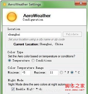 讓win7窗口隨著所在地氣象狀況自動(dòng)變換窗口顏色