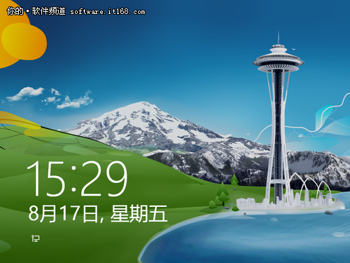 Win8自定義個(gè)性鎖屏壁紙就是Win鍵+L鎖屏?xí)r的畫面