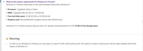 win8.1操作系統(tǒng)對(duì)硬件的要求有哪些