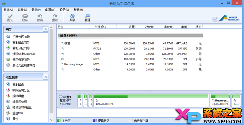 windows8筆記本無損分區不損害原有分區系統