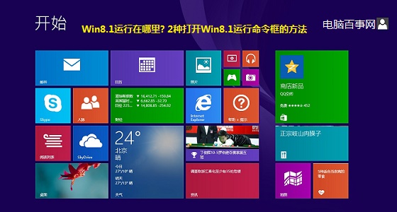 Win8.1運(yùn)行在哪?2種快速打開Win8.1運(yùn)行對(duì)話框的方法