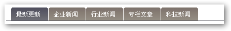 一個tab標(biāo)簽切換效果代碼