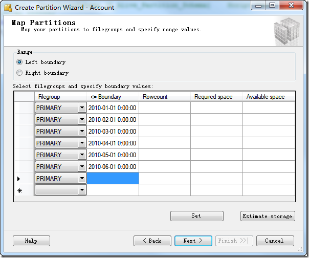 SqlServer性能優化——Partition（創建分區）
